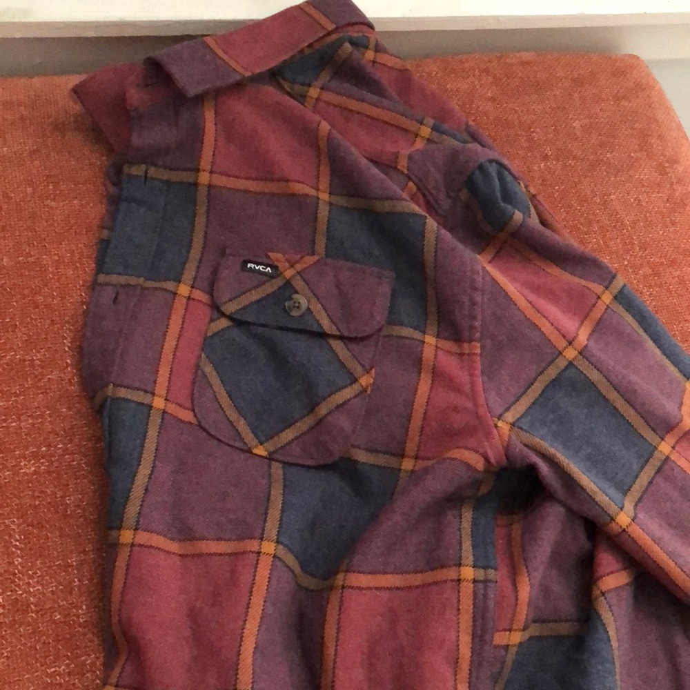 RVCA Red and Blue Cargo Pants